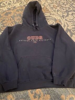 Gear For Sports Navy Hooded Sweatshirt with CUBS Chest Logo